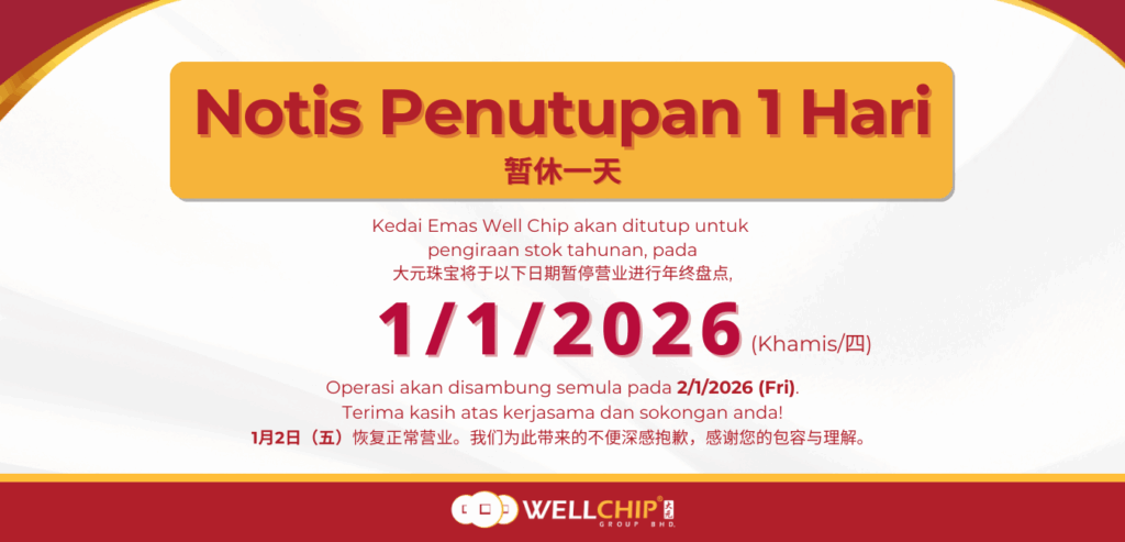 Notis Penutupan Kedai Emas