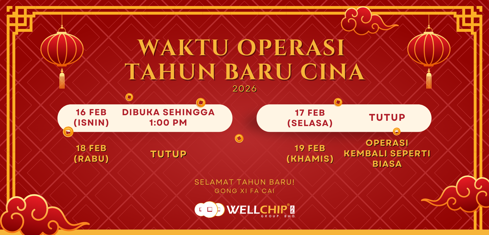 Waktu Operasi Tahun Baru Cina 2026