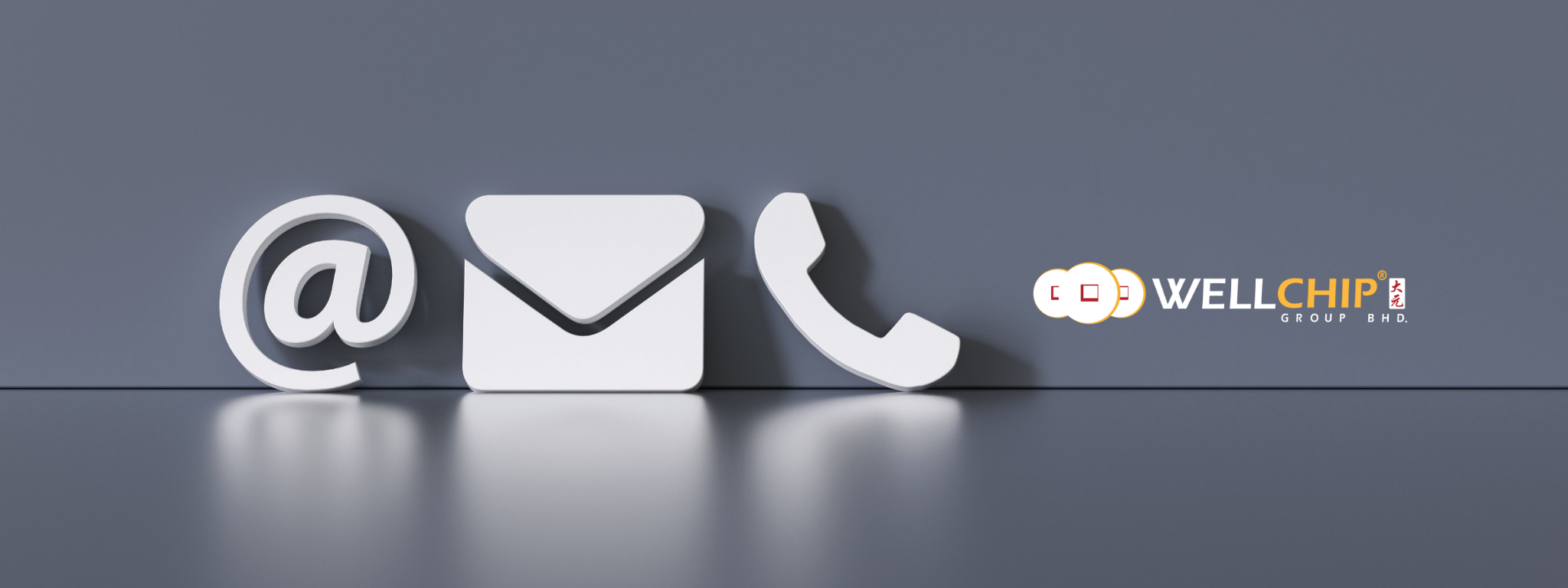 Contact well chip group