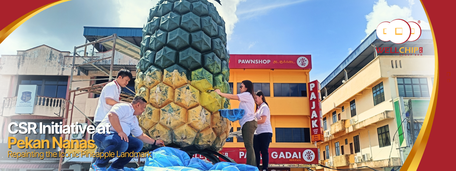 Pekan nanas landmark repaint