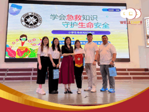 Group photo of Well Chip CSR event at SJKC Pandan