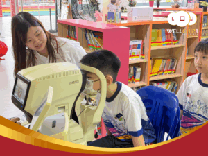 Well Chip CSR free eye screening at SJKC Pandan