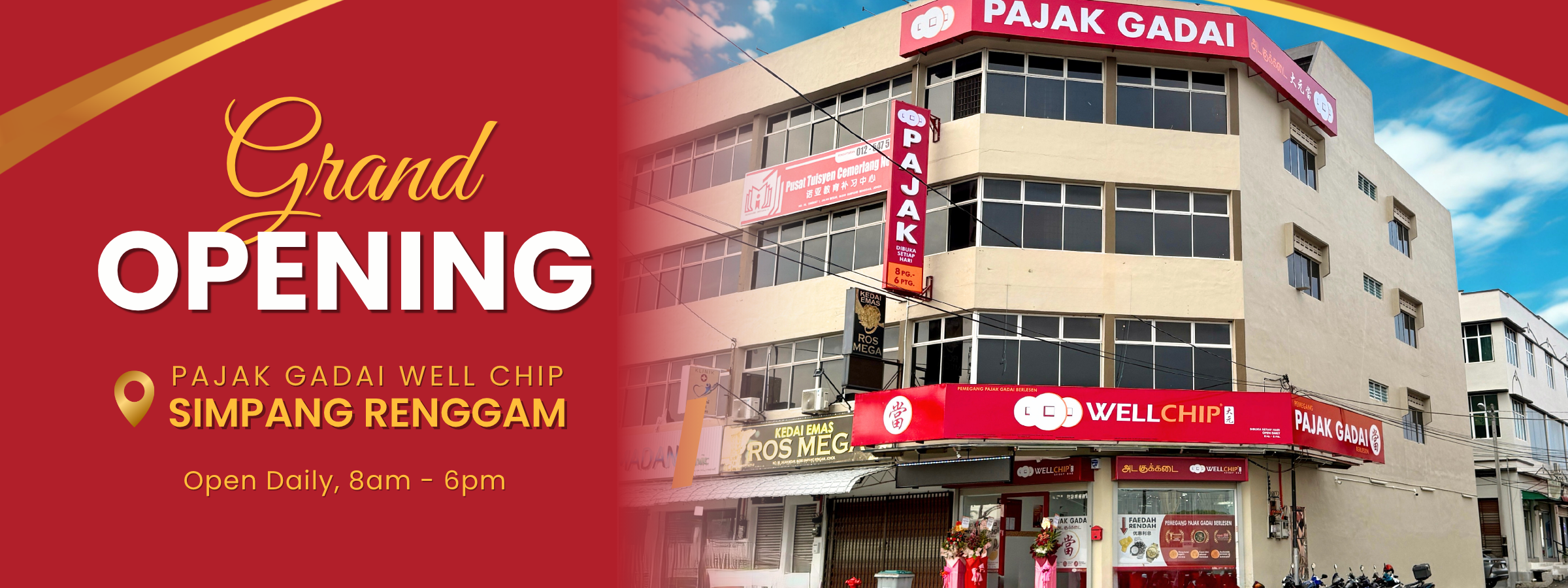 Pajak gadai simpang renggam grand opening