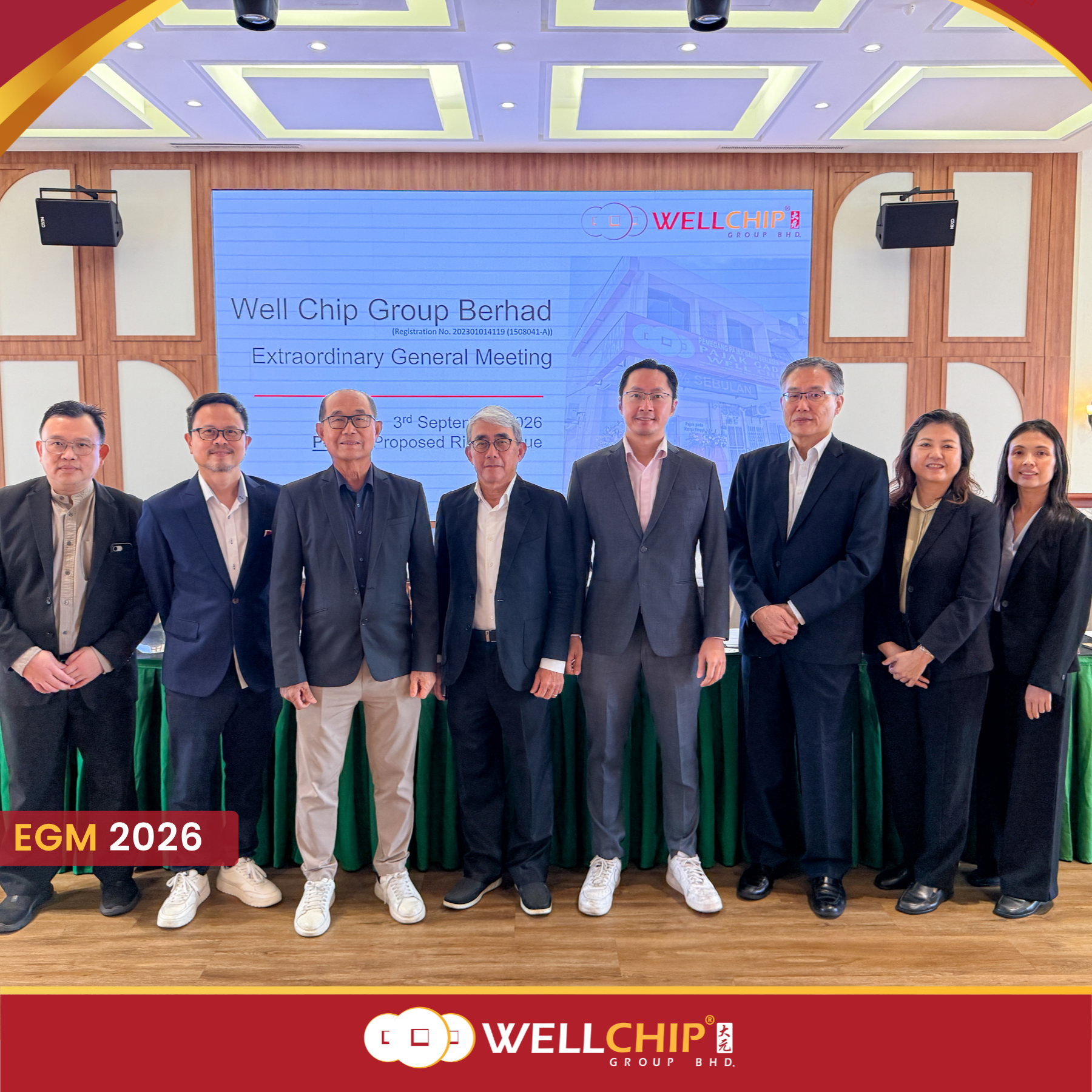 Well Chip Group Berhad Group Photo at EGM 2026
