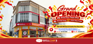 Grand opening kedai pajak well chip, muar