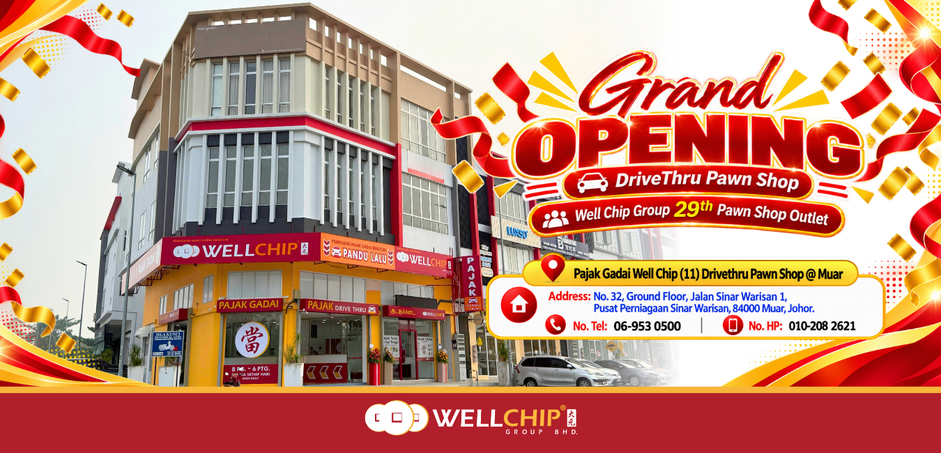 Grand opening kedai pajak well chip, muar