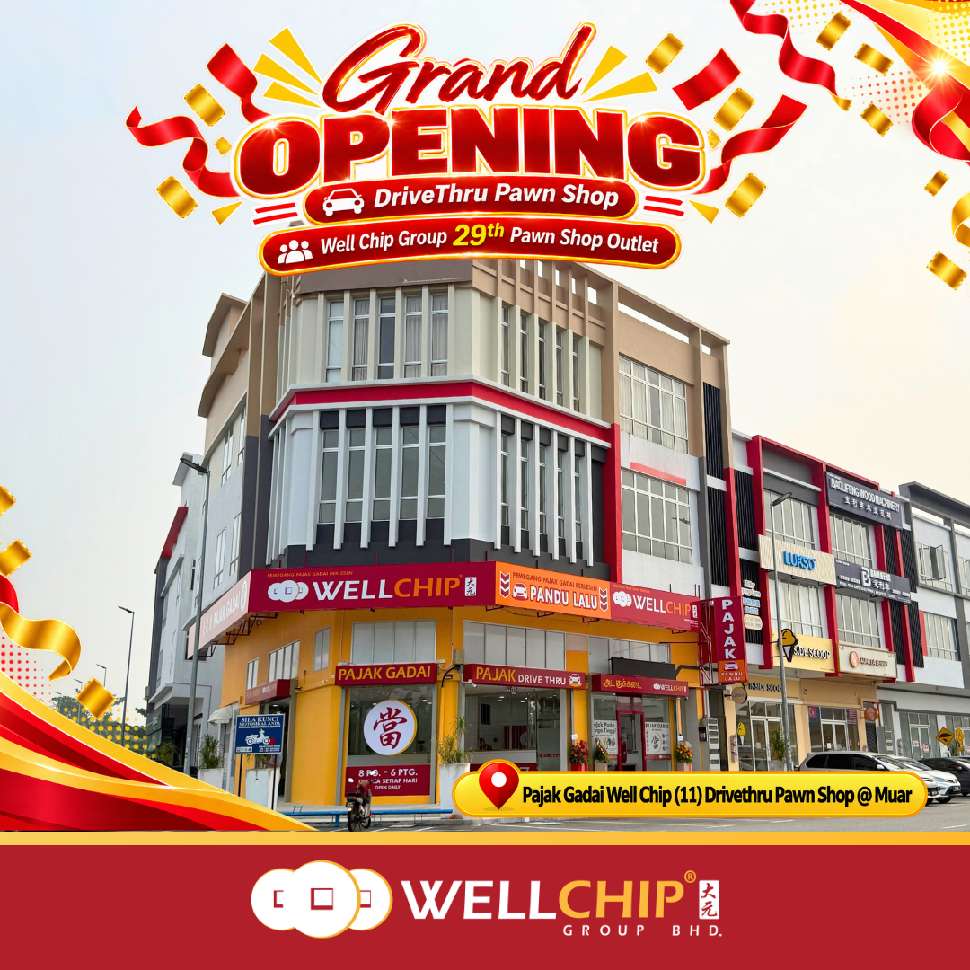 Grand opening kedai pajak well chip, muar